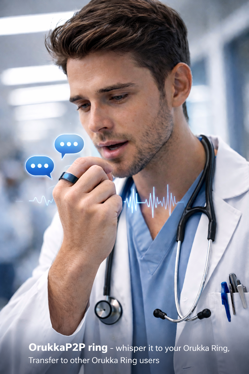 Orukka P2P Payment Ring — Black